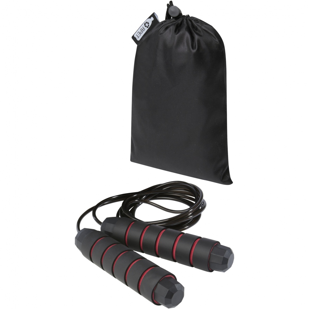 Logotrade corporate gift picture of: Austin soft skipping rope in recycled PET pouch